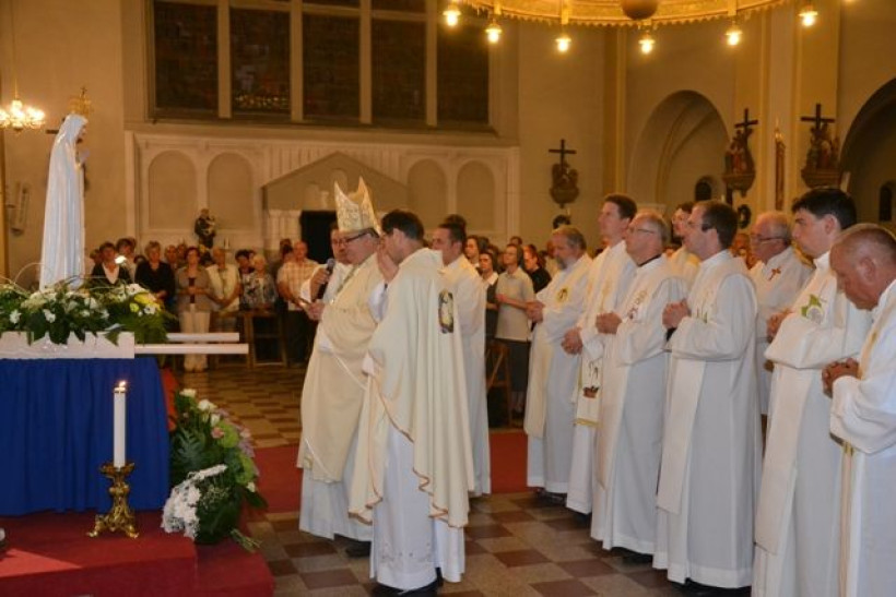 Murska Sobota - sprejem kipa fatimske Marije