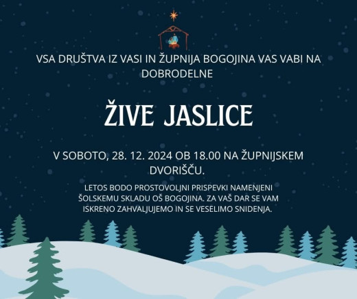 Bogojina - Žive jaslice