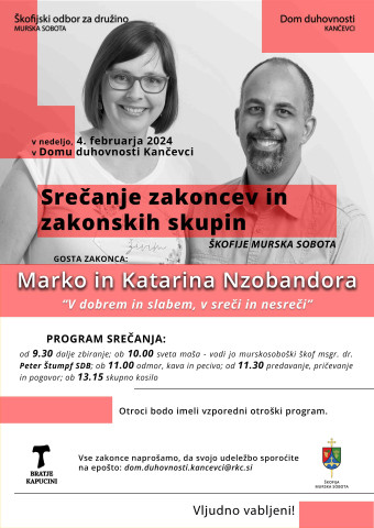 Škofijsko srečanje zakoncev in zakonskih skupin