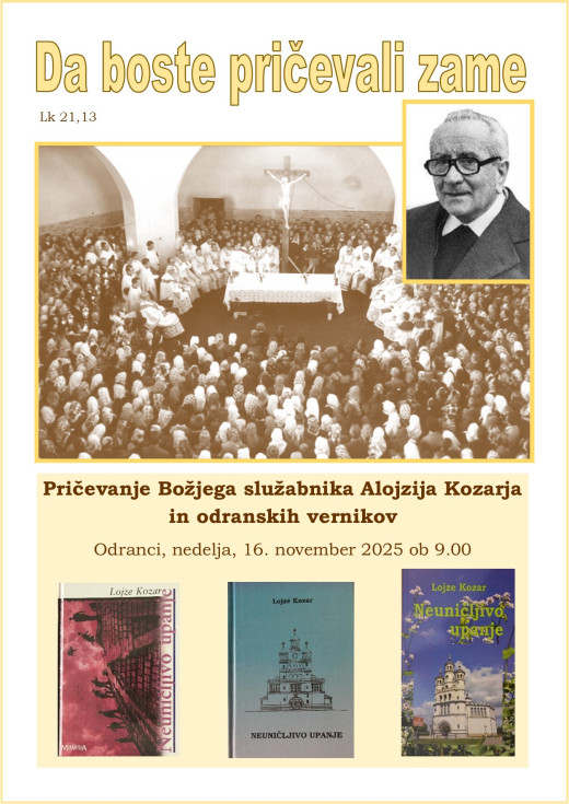 Da boste pričevali zame