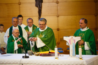 Slovesnost 60.obletnice redovništva p. Vladimirja Kosa