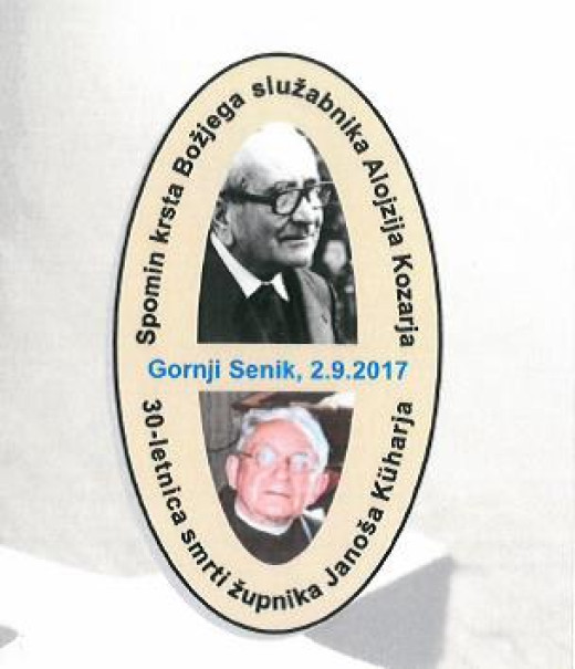 Gornji Senik: Blagoslov plošče v spomin krsta B. sl. Alojzija Kozarja in 30. obl. smrti Janoša Küharja
