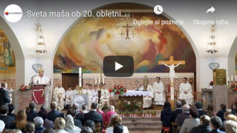 Odranci: Obisk kardinala Rodeta - posnetek sv. maše
