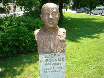 Cankova - sveta maša in odkritje kipa Jožefa Borovnjaka