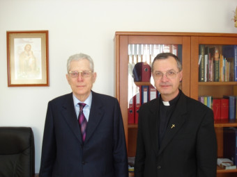 Obisk ministra Lovra Šturma pri murskosoboškem škofu